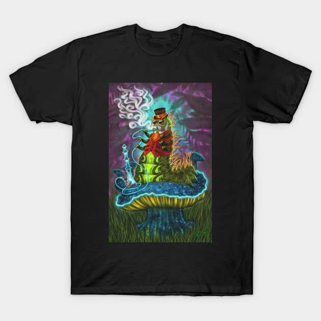 Smoking Caterpillar T-Shirt by EvoComicsInc